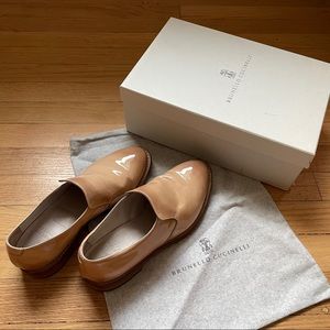 New in Box Brunello Cucinelli Leather Loafers